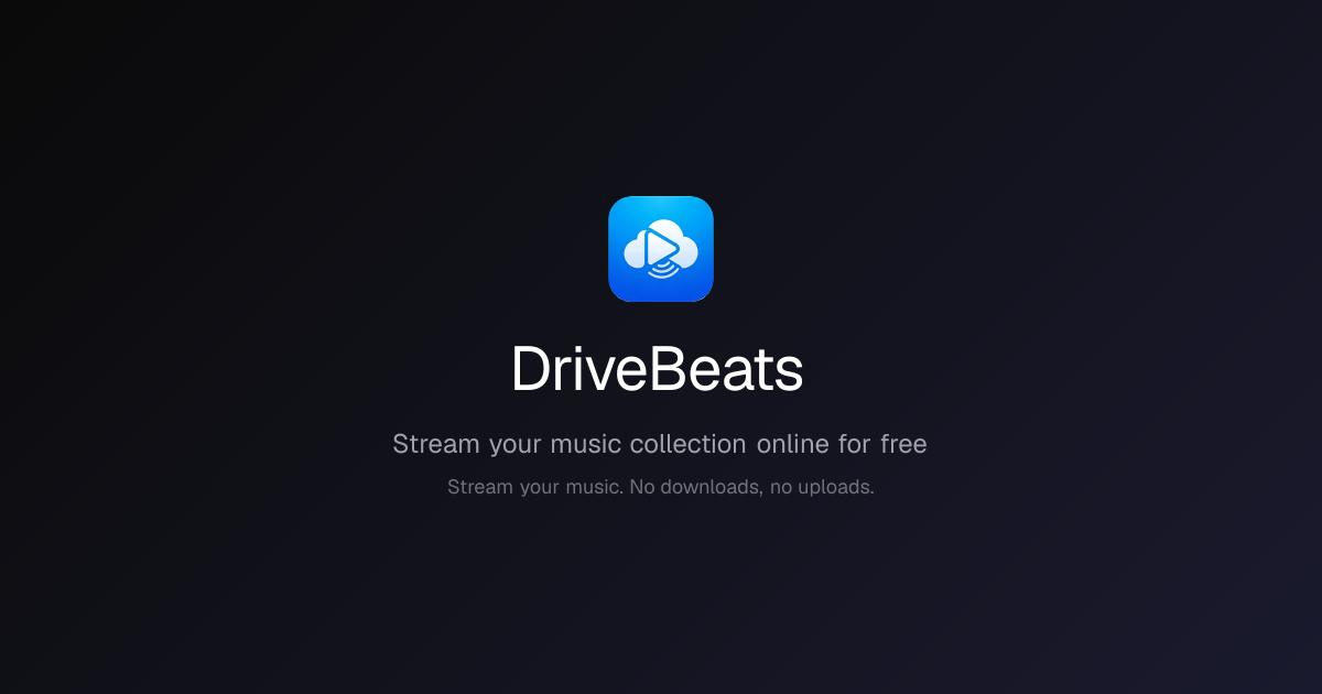 DriveBeats - Google Drive Music Player